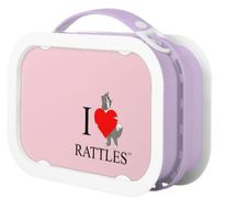 This "I Love Rattles Lunch Box" design is inspired by the book series, "Rattles, the Barn Cat."