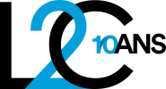 Logo with a blue question mark and black text.