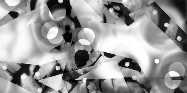 Geometric abstract black and white art. Galaxy Description, Instant Eternity Series