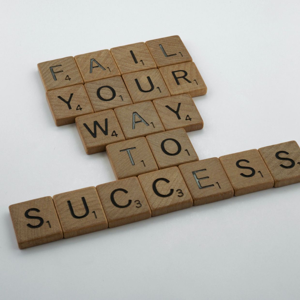 Fail your way to success.   