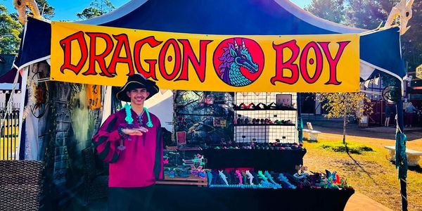 Dragon Boy tent at the Texas Renaissance Festival