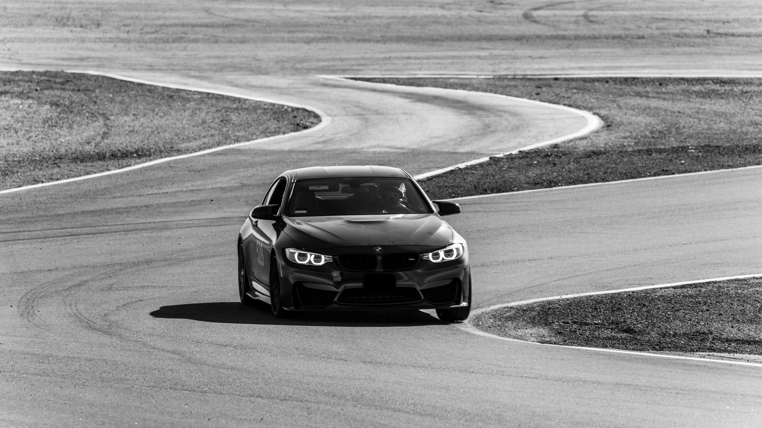 BMW car on the race track