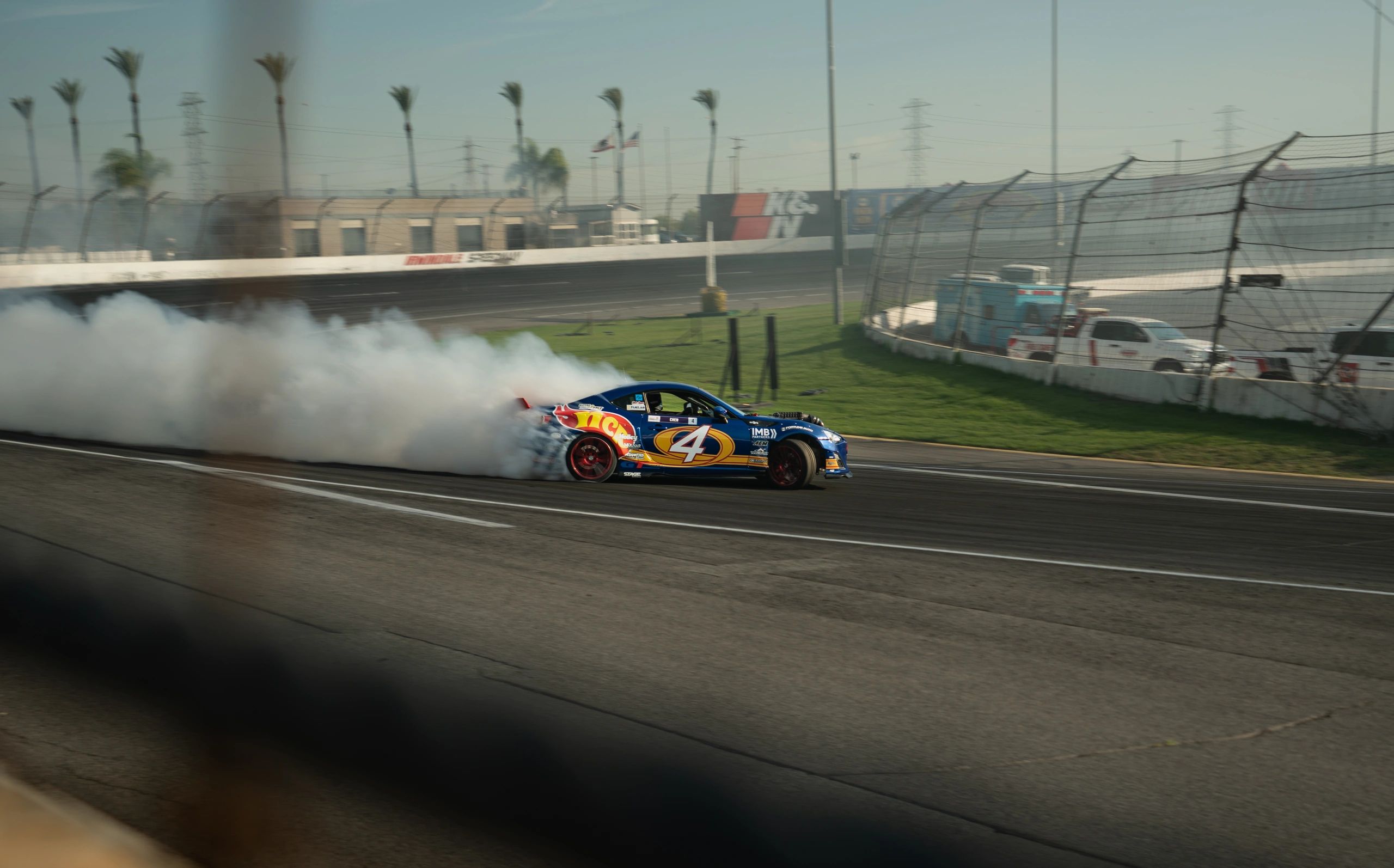 Car drift at Irwindale Speedway event photographer near Los Angeles Race track event photographer