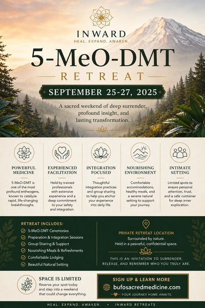 5-MeO-DMT Retreat flyer