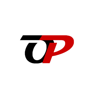 Stylized letters 'UP' logo with a red and black color scheme.