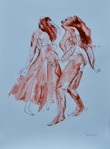 18 x 24 - mixed med
Name: Two ladies red
Artist: Pablo Salvadó