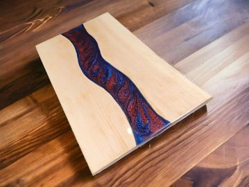 Live Edge Maple Charcuterie Board, Epoxy  Charcuterie Board