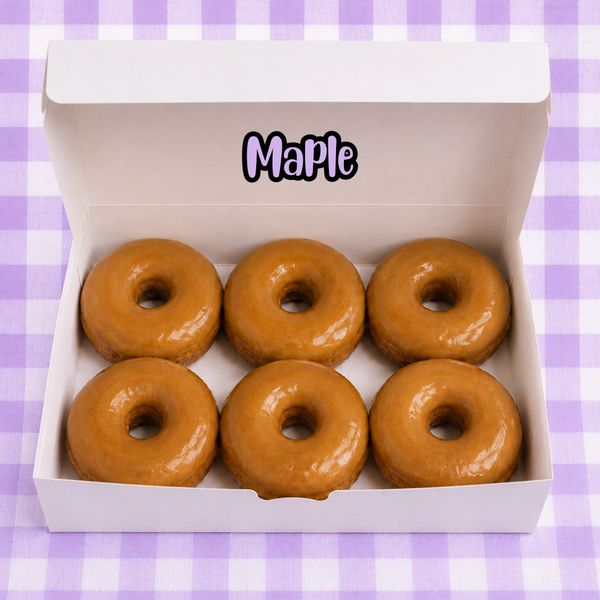 Maple Donuts
1/2 dozen