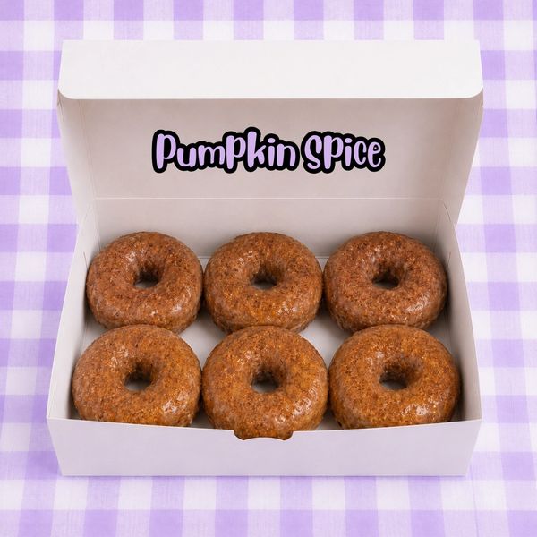 Pumpkin Spice Donuts
1/2 dozen