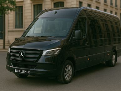 Minibus VIP Excellence Limousine pour transport de groupe, chauffeur privé et transfert aéroport 