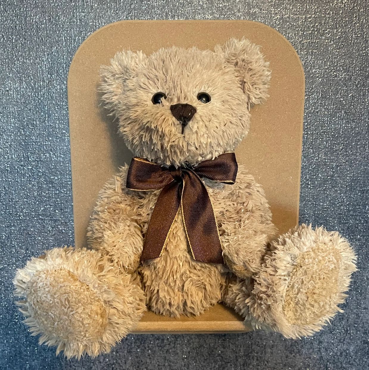 Basic pose wall mounted wax dipped bear room fresheners 