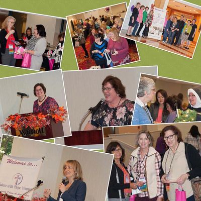 Catholic women 40+ find joy in listening to speakers and sharing at Future with Hope Women events.