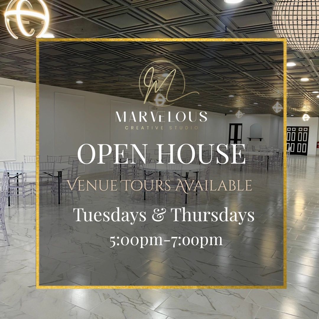 Modern event space open for tours Tuesdays and Thursdays from 5-7pm.