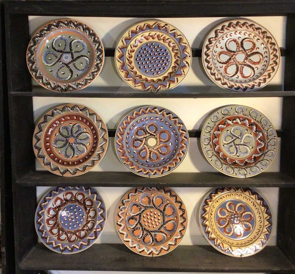 9 platters  15.5" X 1.75"