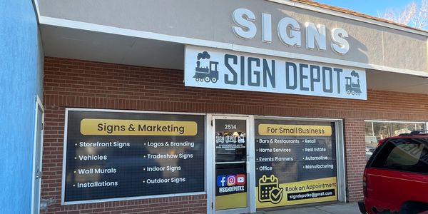 Outside view of the Sign Depot