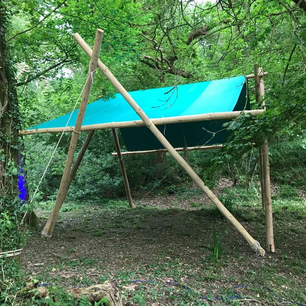 An Event Shelter in a Wooded Area