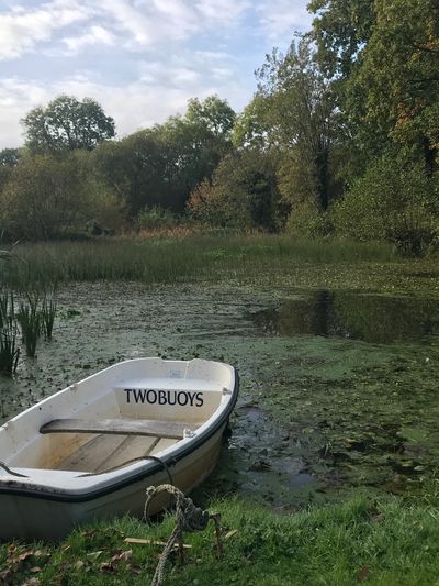 A Boat in a Large Pond