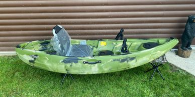 11.8′ Plastic Fishing Kayak Sit Top Foot Tandem Kayak with Rudder