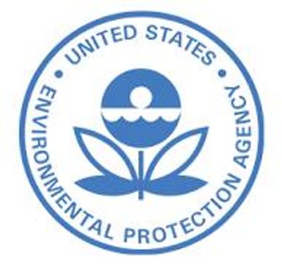 Logo of the United States Environmental Protection Agency in blue.