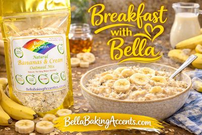 Bella Accents Breakfast with Bella Bananas & Cream oatmeal breakfast bowl with bananas