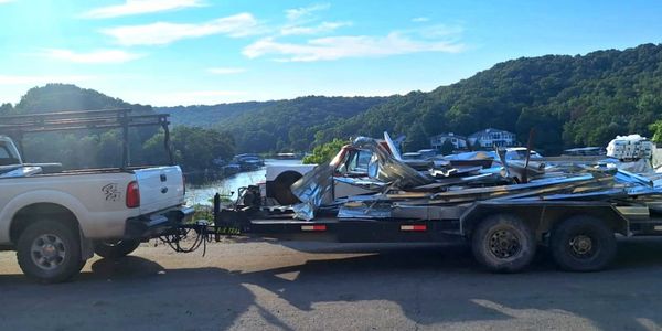 Scrap Metal Junk Removal near Osage Beach, Mo with beautiful views for junk removal in Lake Ozark