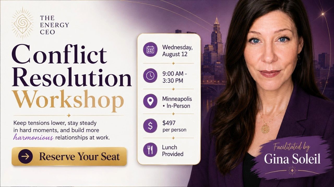 Conflict Resolution Workshop with Gina Soleil in Minneapolis.