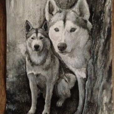 painting of a beloved family pet