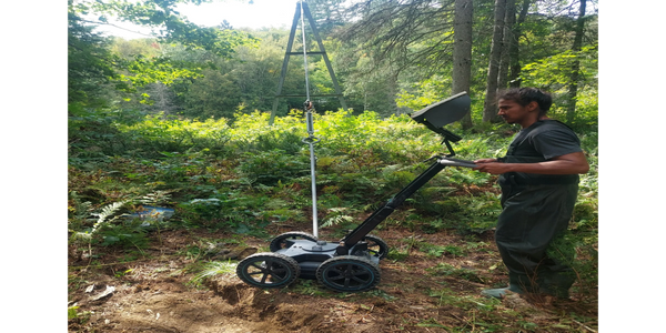 GPR scan of underground structure