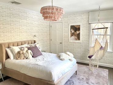 york wallpaper anthropologie Avalon bed stark carpet 