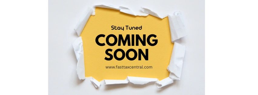 Message announcing something coming soon.