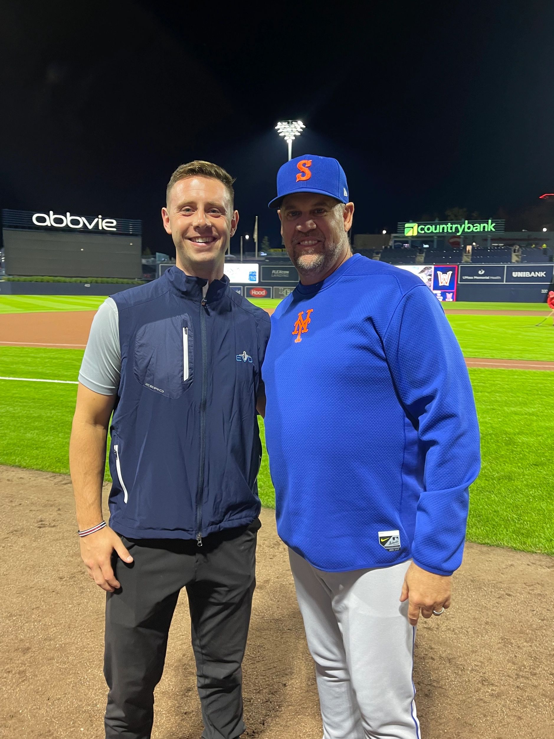 Dan DiMatteo & NY Mets Pitching Coach Steve Schrenk