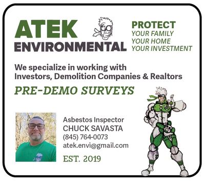 Demo and Asbestos Inspector Atek environmental