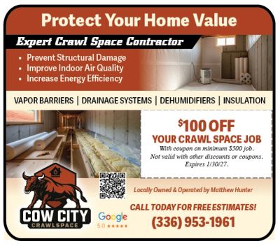 Cow City Crawl Space Greensboro exclusive coupons only here