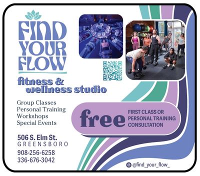 find your Flow Greensboro Yoga and fitness