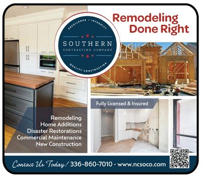 Remodeling in Greensboro Southern Contracting Company Exclusive Savings