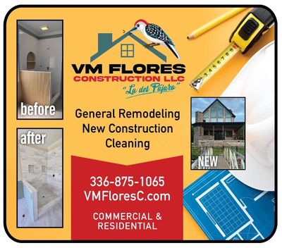 Remodeling in Greensboro VM Flores Construction Exclusive Savings