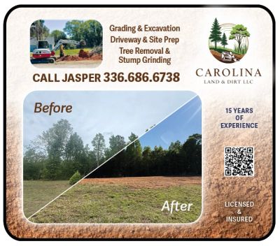 Excavating Greensboro Carolina Land and Dirt exclusive coupons only here