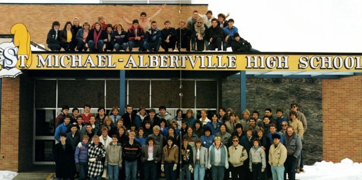 Graduating Class of 1986 from St. Michael - Albertville High.