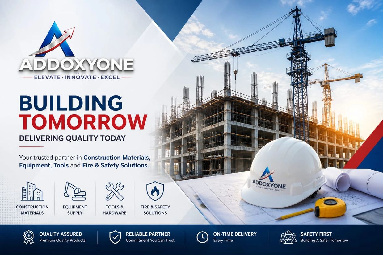 Addoxyone promotes quality construction materials and safety solutions with a focus on building the future.