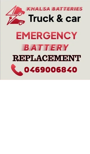 Khalsa Batteries offers emergency battery replacement for trucks and cars with contact 0469006840.
