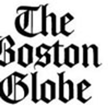 Logo of The Boston Globe newspaper with blackletter font.