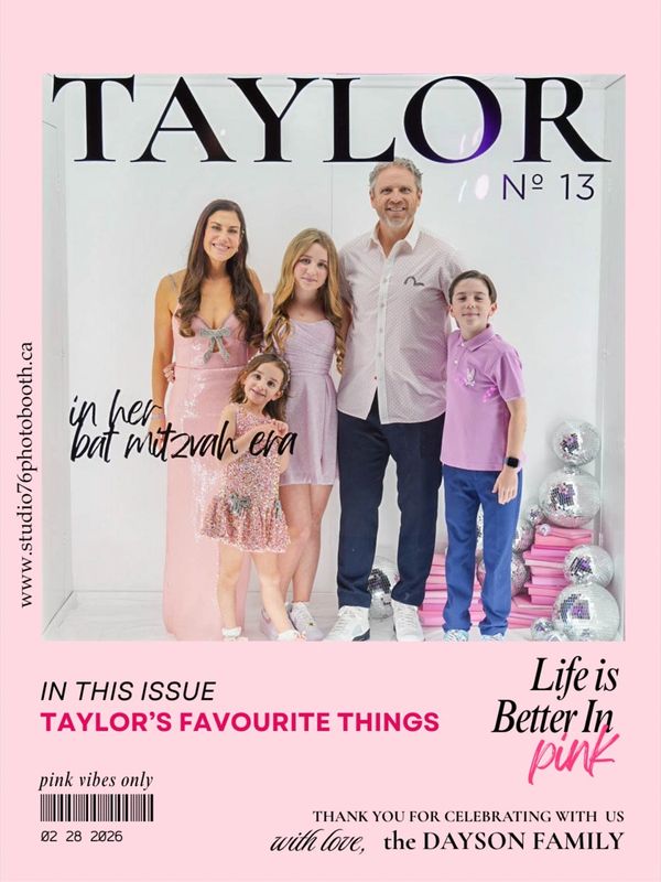 Celebrate Taylor Nº 13  Studio76 Photo Booth! Explore fun, pink-themed moments, captured memories.