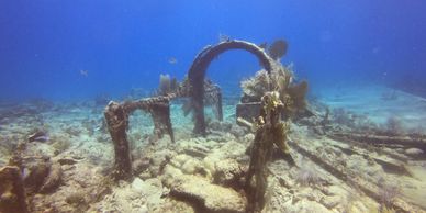 Shipwreck City of Washington in Key Largo Florida Keys. 