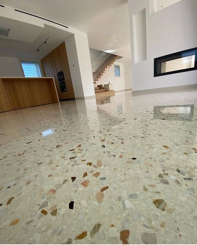 terrazzo flooring installation