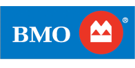 BMO logo with a blue background and red circle.