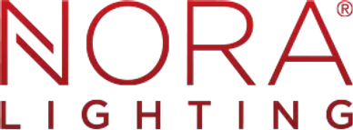 NORA Lighting logo in red.