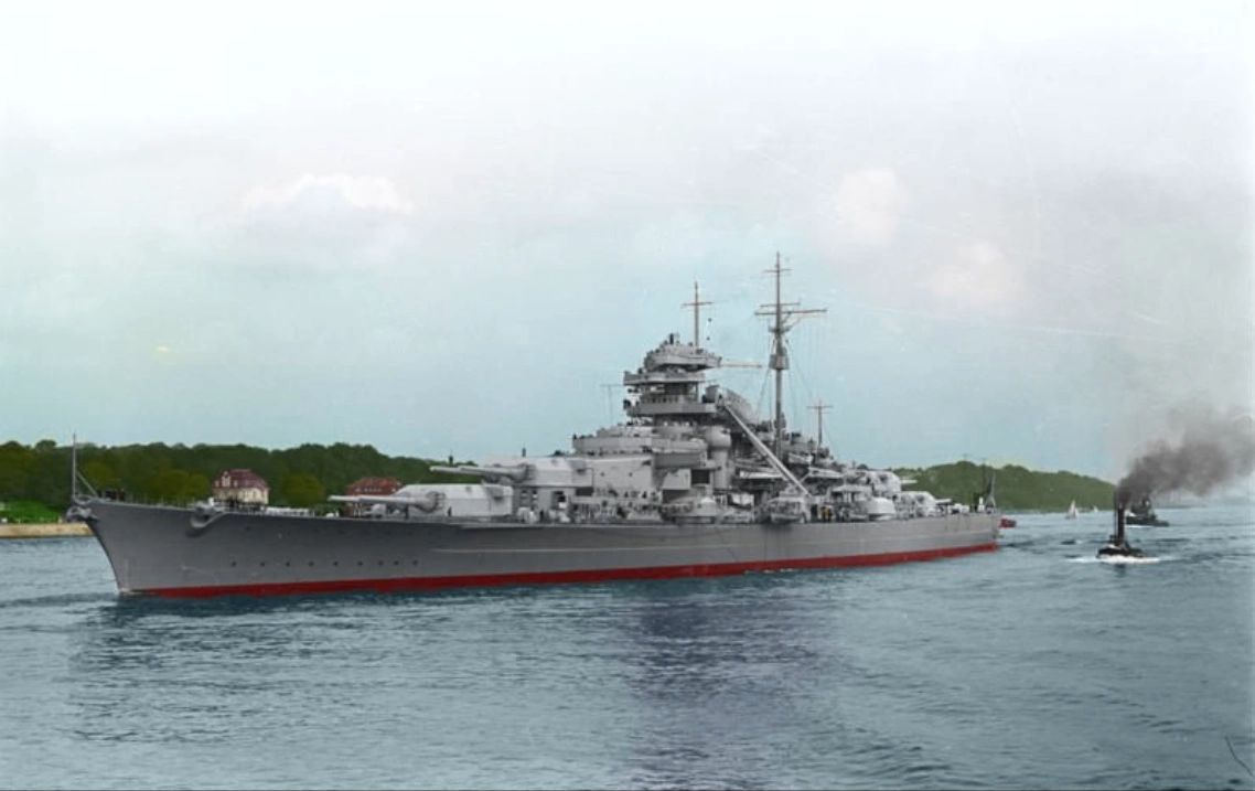 Underwater Drone Flown Towards Bismarck Wreck