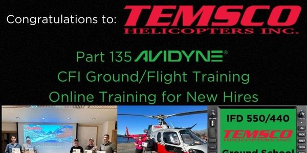 TEMSCO Helicopters uses Part 135 Avionics training from PilotSafety.org