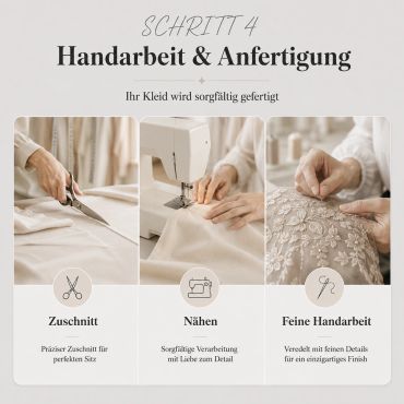 Step 4: Handcrafting delicate clothing with precision and care.