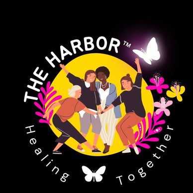 Illustration of diverse women uniting with butterflies and flowers, symbolizing healing together.